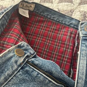 L.L. Bean Blue Women’s flannel Jeans